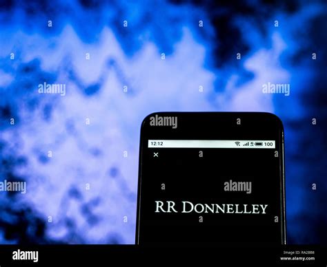 RR Donnelley Printing company logo seen displayed on smart phone Stock ...