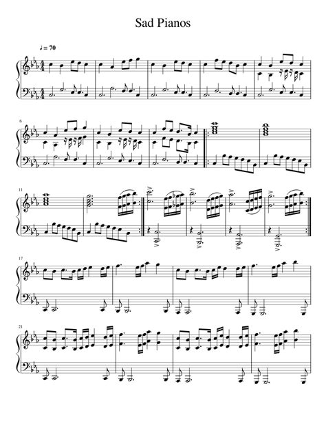 Sad Pianos Sheet music for Piano (Solo) | Musescore.com