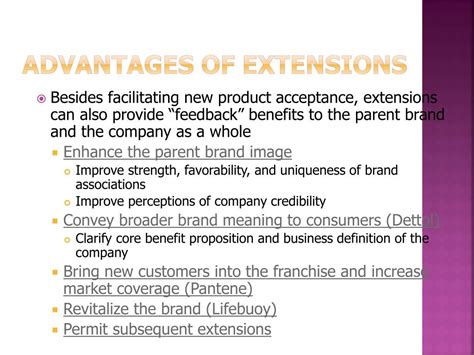 PPT - Brand extensions PowerPoint Presentation, free download - ID:7075038