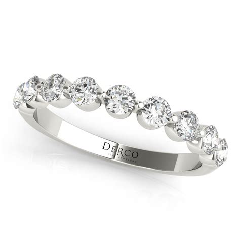 14K White Gold Single Prong Band - Derco Diamonds