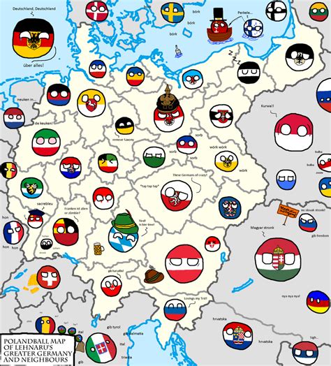 Polandball Map of Greater Germany by Lehnaru on DeviantArt