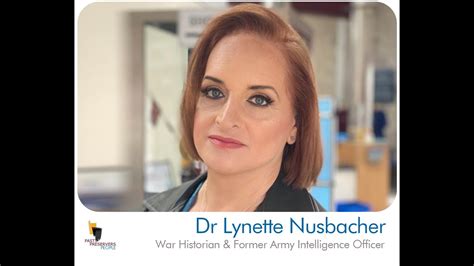 Dr Lynette Nusbacher, War Historian & Former Army Intelligence Officer ...