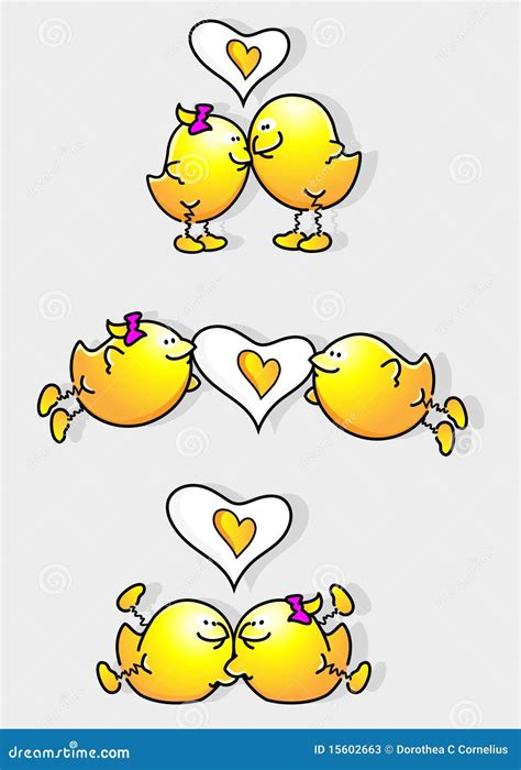 Cartoon Birds In Love Stock Photos - Image: 15602663