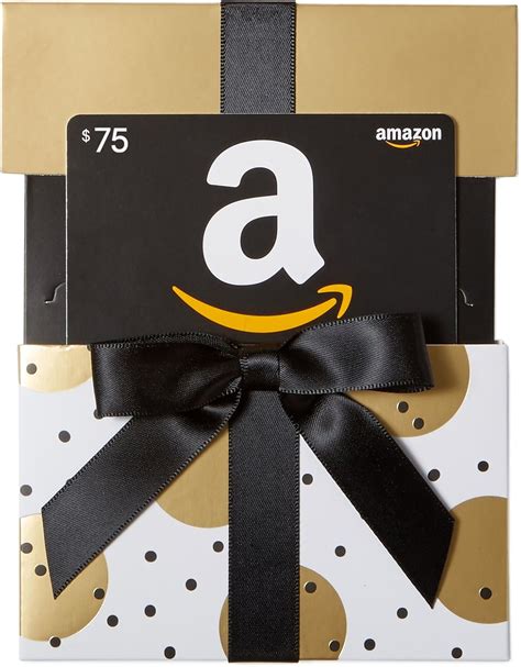 Amazon.ca $75 Gift Card in a Gold Reveal (Classic Black Card Design ...