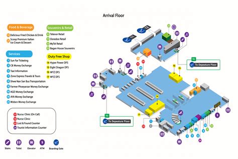 Airport Terminal Map | MJas | Mandalay International Airport