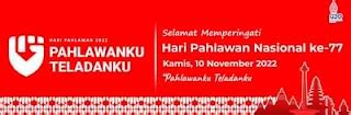 Spanduk Hari Pahlawan 2022 ke-77 PSD HD (Free Download) - Review Teknologi Sekarang