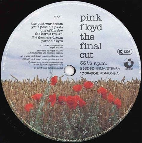 Pink Floyd ‎– The Final Cut - VINYL PUSSYCAT RECORDS