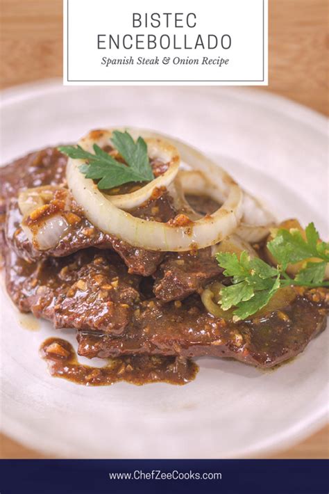 Bistec Encebollado | Spanish Style Steak & Onions - Chef Zee Cooks