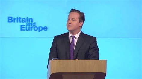 Prime Minister David Cameron's EU Speech - YouTube