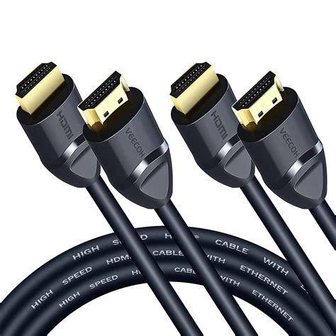 VEECOH 4K HDMI Cable 10Ft/3M 2-Pack,Ultra High Speed HDMI Cables 2.0 ...