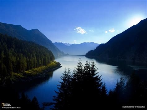 Online crop | landscape photography of trees near of river, landscape, nature, mountains ...