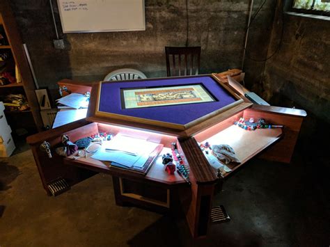 Incredible custom D&D gaming table has built-in PC, lights and beer taps - Tabletop Gaming