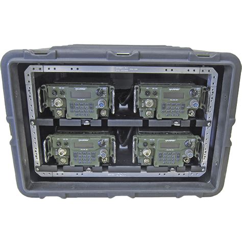 Four AN/PRC-117G Integrated Transceiver Communications Case - ABP