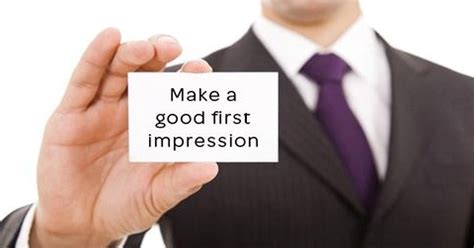 First impression at an interview has a lasting impact