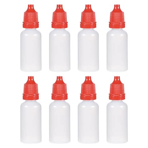 Uxcell Plastic 15ml/0.5 oz Small Mouth Drop Bottle Red 8 Pack - Walmart ...