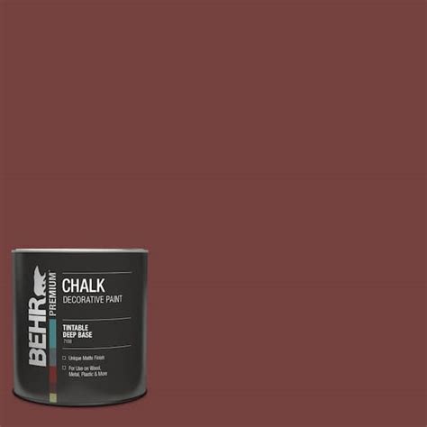 BEHR PREMIUM 1 qt. #BCP06 Red Ochre Interior Chalk Decorative Paint ...