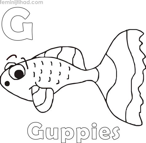 Guppy Coloring Pages PDF - Free Coloring Sheets | Animal coloring pages, Coloring pages, Free ...