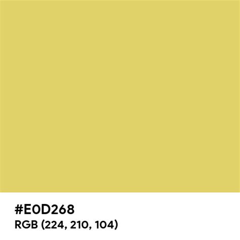 #E0D268 color name is Arylide Yellow