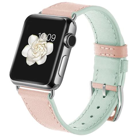 Fashion Women Watch Band For Apple Watch Band Candy Colors Genuine ...