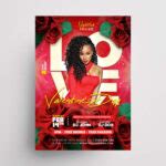 Valentine Day Party Free PSD Flyer Template - PSDFlyer