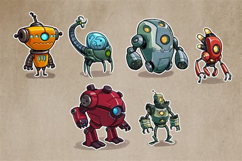 Character design, Robots concept, Robot art