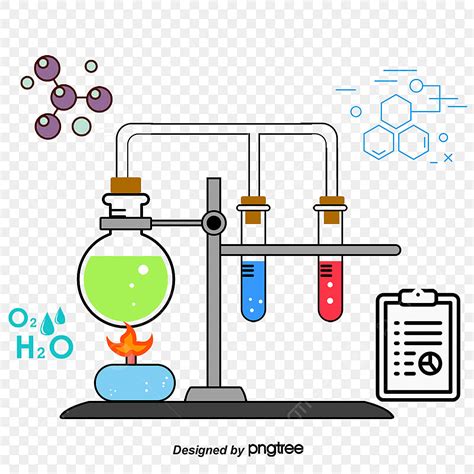 Chemistry Experiment White Transparent, Cartoon Chemistry Experiment Icon, Cartoon Icons ...