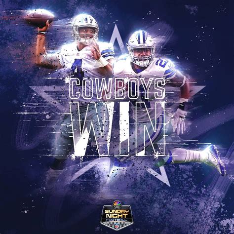 The Dallas Cowboys WIN on Sunday Night Football on NBC! | Cowboys win, Dallas cowboys pictures ...