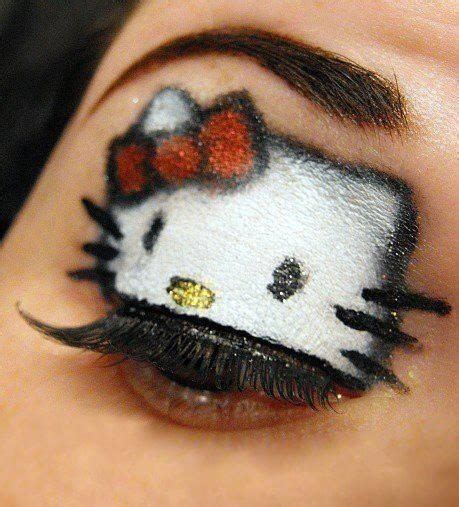 Hello kitty eye makeup by wilma | Hello kitty makeup, Hello kitty, Eye makeup