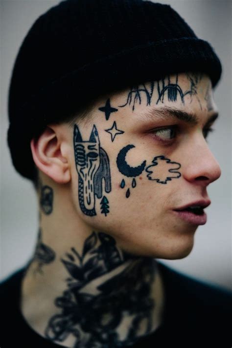 Kirill Grigoryev | Moscow via Le 21ème | Mens face tattoos, Facial tattoos, Face tattoos