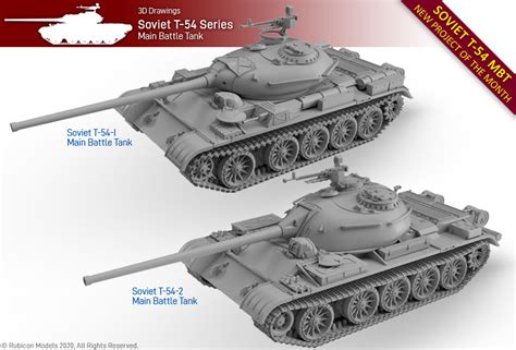 Soviet T-54/T-55 Series MBT - T-55 & T-55A (early production) Drawings 210422