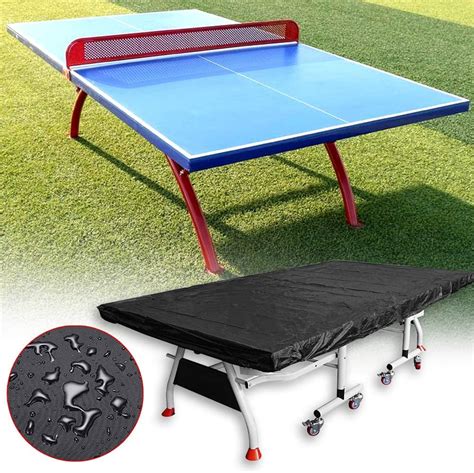 HONGY Table Tennis Table Cover, Waterproof Shade Breathable Polyester Ping Pong Table Cover ...