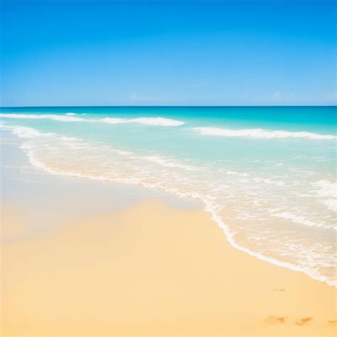 Premium AI Image | A summer day with a stunning beach view