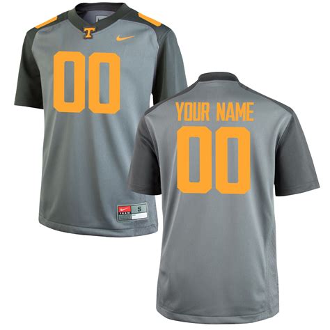 Nike Tennessee Volunteers Youth Gray Custom Replica Jersey