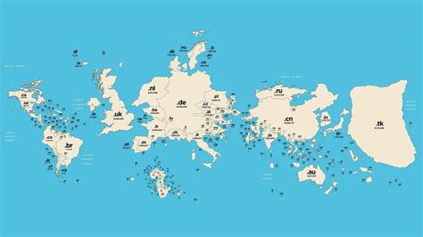 Surprising map of the Internet shows tiny U.S. and huge mystery island