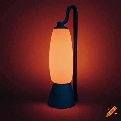 Futuristic ceramic lamp on Craiyon