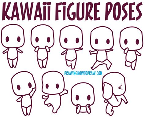 Guide to Drawing Kawaii Characters : Part 1 : How to Draw Kawaii People ...