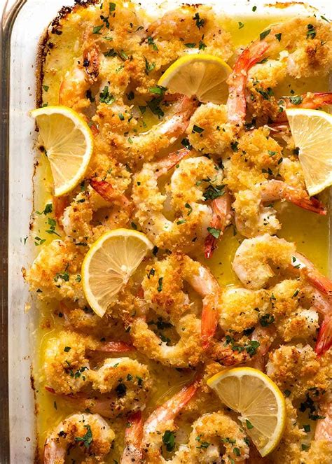 Crunchy Baked Shrimp in Garlic Butter Sauce (Prawns) | RecipeTin Eats