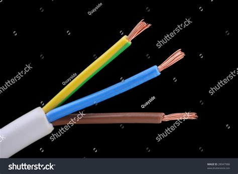 Twin Core Earth Electrical Cable Wire Stock Photo 28947988 | Shutterstock