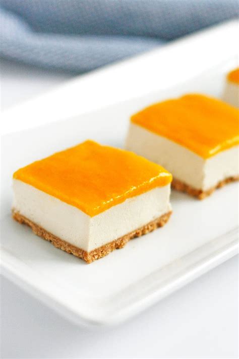 Vegan Mango Cheesecake Bars Recipe - Well Vegan