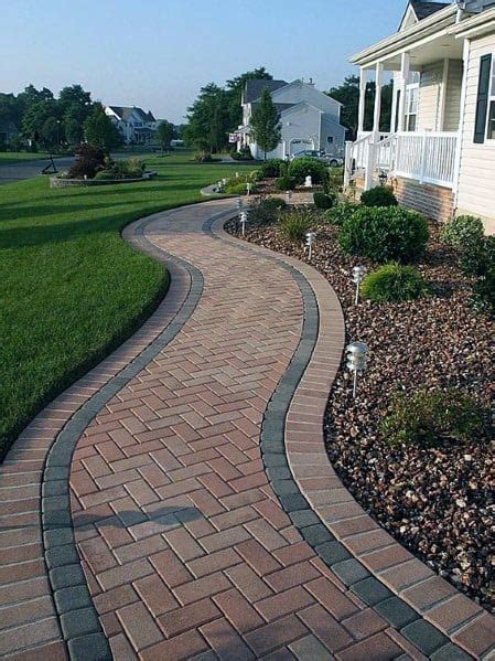 Top 50 Best Brick Walkway Ideas - Hardscape Path Designs