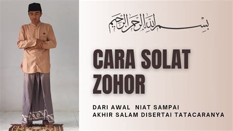 Cara Solat Zohor - YouTube