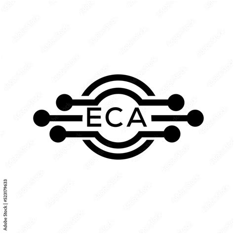 ECA letter logo. ECA best white background vector image. ECA Monogram logo design for ...