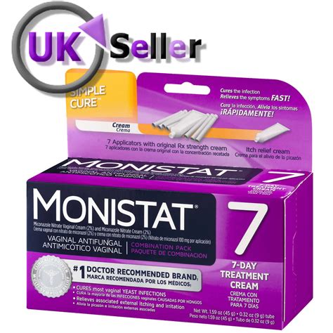 MONISTAT Vaginal Antifungal Yeast Infection 7-Day Treatment Cream Cure Relief | eBay