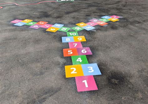 Hopscotch Playground Markings for Schools | Thermoplastic | Hopscotch, School playground, Kids ...