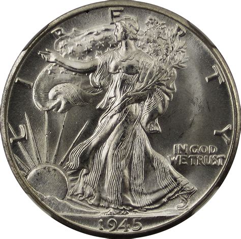 File:Walking Liberty Half Dollar 1945D Obverse.png - Wikipedia