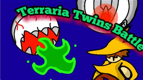 Terraria/Twins battle Animation - YouTube