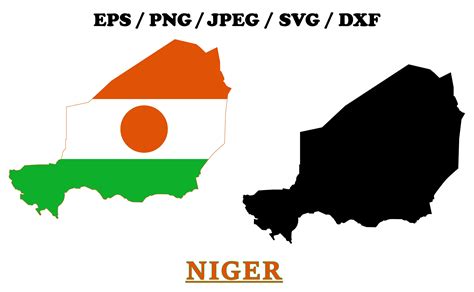 Niger Flag Map