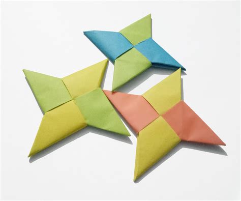 Paper Ninja Star (Shuriken) - Easy Origami Ninja Star - How to Make a Paper Ninja Star ...