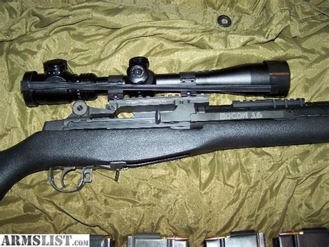 ARMSLIST - For Sale: Springfield M1A SOCOM 16 W/Sniper scope like new ...