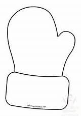 Santa mitten template  Coloring Christmas sketch template